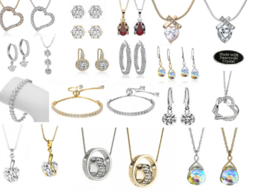 Liquidation & Wholesale Lot: 100pc Swarovski Elements Jewelry lot- All High End Qualilty