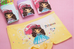 Comprar ahora: 96pcs girls cotton boyshort printed candy-colored short boxers