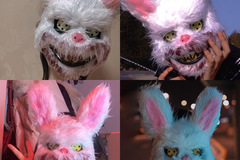 Comprar ahora: 10PCS bloody halloween props bear bunny mask Cosplay