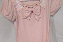 Selling with online payment: Pink Lace Collared Shirt