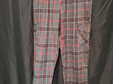 Selling with online payment: Black and Red Plaid Pants