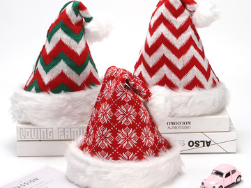 Comprar ahora: 20pcs adult Christmas hats decorated knitted hats