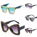 Buy Now: 15pcs party street shooting candy-colored rhinestone sunglasses