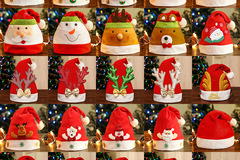 Comprar ahora: 50pcs Christmas hat antlers Santa Claus party decoration dress up