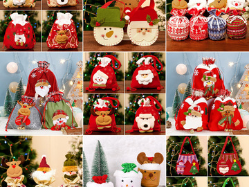 Comprar ahora: 50PCS Brushed Bags Gift Bags Elk Bags Children's Decorative Gift 