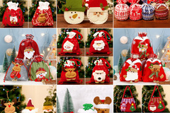 Buy Now: 50PCS Brushed Bags Gift Bags Elk Bags Children's Decorative Gift 