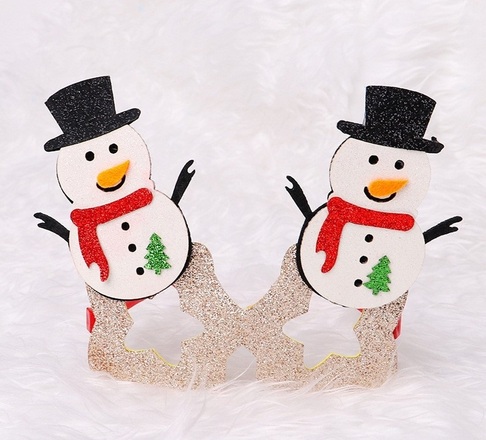 100PCS Christmas glasses frame children's dress up decoration
