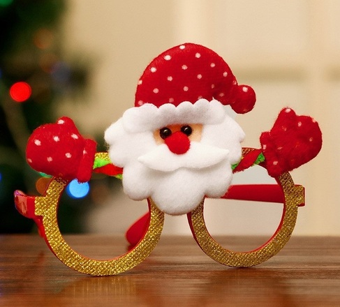 100PCS Christmas glasses frame children's dress up decoration