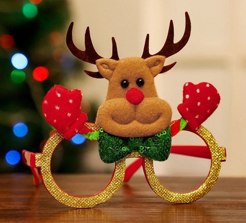 100PCS Christmas glasses frame children's dress up decoration