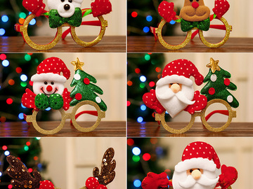 Comprar ahora: 100PCS Christmas glasses frame children's dress up decoration