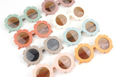 Liquidation & Wholesale Lot: 100pcs Children's Flower anti ultraviolet Sunvisors sunglasses