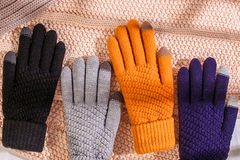 Liquidation & Wholesale Lot:  30 Pairs Winter Warm  Touch Screen  Stretch Knit Gloves 