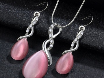 Liquidation & Wholesale Lot: 30 Sets Women Jewelry Set, Necklace+Earrings