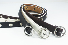 Liquidation & Wholesale Lot: 30pcs Circle Buckle Hollow Out Women Belt Fashion Versatile Belt