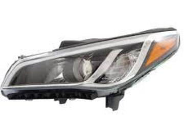 Selling with online payment: 2015 to 2017 Hyundai Sonata HEAD LAMP LH HALOGEN W/BLACK