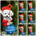 Buy Now: 100PCS Christmas pet wooden pendant decoration gift ornaments