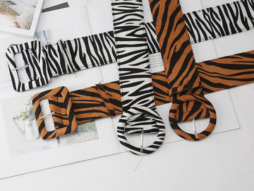 Buy Now: 50pcs fashion leopard print decorative waistband wide belt