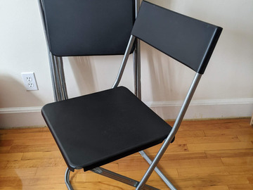 Renting out with online payment: Set of 4 IKEA JEFF folding chairs