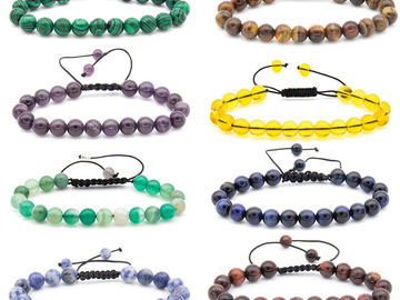Comprar ahora: 100 Pieces Handmade Natural Stone Weave Bracelet