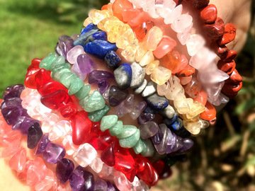 Buy Now: 70 Pieces Natural Stone Elastic Bracelet