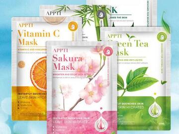 Buy Now: 100 Pieces Natural  Moisturizing 4 Kinds Of Plant Masks