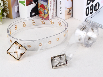 Buy Now: 50pcs fashion personality buckle transparent belt willow nail bel