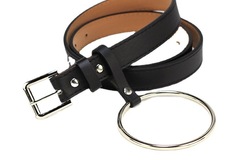 Comprar ahora: 50pcs PU buckle ladies belt rings circle decorative belt