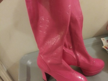 Selling with online payment: Mettaton boots US Womens 9 (Pink Funtasma Gogo boots) 