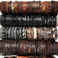 Comprar ahora: 100pcs Vintage Leather Ethnic Tribal Jewelry Bracelets