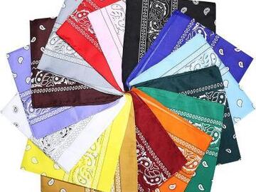 Comprar ahora: 30pcs cotton Paisley scarf printed headband handkerchief scarf
