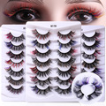 Buy Now: 210pairs/420pcs color mink hair false eyelashes