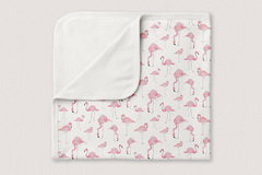 : Flamingos baby blanket