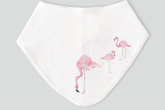  : Flamingos bandana bib