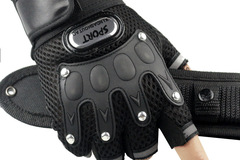 Comprar ahora: 30pcs six-nail half-finger riding gloves are non-slip.