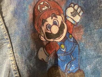 Sale retail: Veste Mario peint a la main