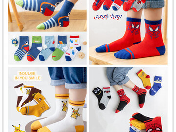 Comprar ahora: 80 pairs of cartoon series cotton socks for children