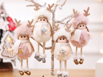 Buy Now: 100pcs Christmas ornaments Plush Angel Charm Children's Cute Doll