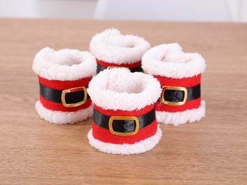 Comprar ahora: 100pcs Christmas decorations Christmas belt buckle napkin ring