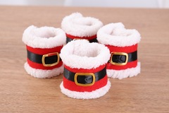 Comprar ahora: 100pcs Christmas decorations Christmas belt buckle napkin ring