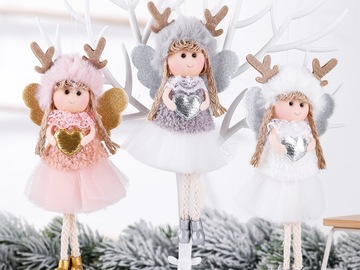 Comprar ahora: 100PCS Christmas tree pendant  girl doll Christmas ornaments