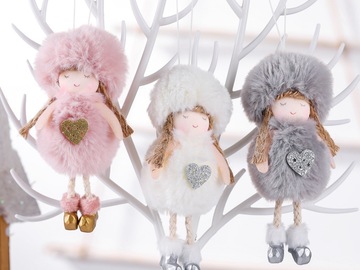 Buy Now: 50pcs Christmas Plush Angel Cute Doll Gift Christmas Tree Pendant