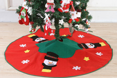 Comprar ahora: 24pcs Christmas tree skirt 90cm plum blossom heart tree skirt