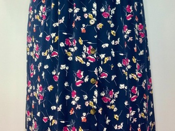 Selling: Bright Floral Button Down Maxi Skirt