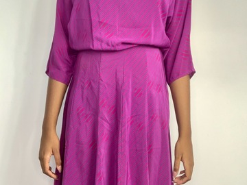 Selling: Vintage Dress in Magenta Silk