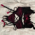 Selling: Pink and black lace three piece 