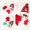 Buy Now: 10sets/30pcs Christmas Fawn Children Hat Scarf Gloves combination