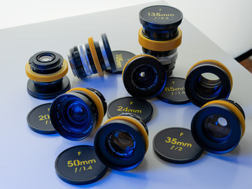 Vermieten: "Vintage-Set" Cine-Mod Nikkor EF-Mount (8 Lenses) - single-coated