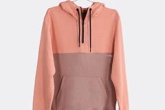 Bulk Lots: 25PCS new Hoodies: organic cotton, lightweight, mauve/coral