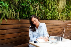 Walk-in: Collaboration tables perched by playground hill | Caulfield Park 