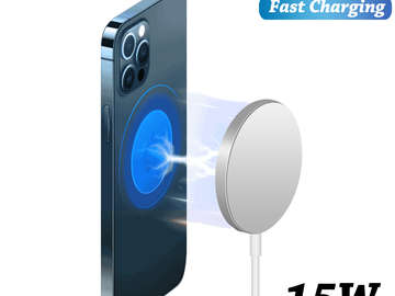Comprar ahora:  10pcs 15W Magnetic Wireless Charger Magsafe Fast Charge